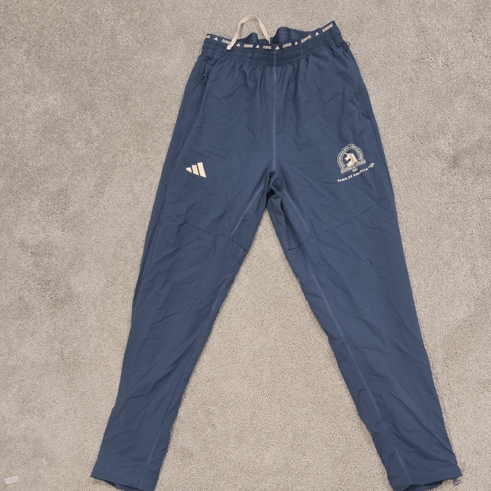 Adidas Navy Joggers with Logo